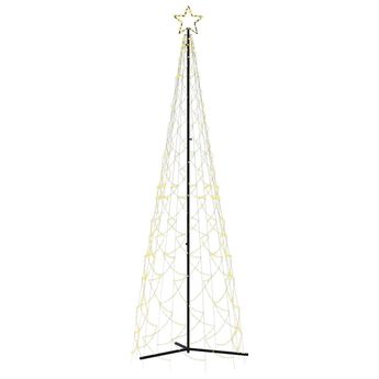 vidaXL Christmas Cone Tree Warm White 500 LEDs 3x10 ft