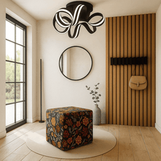 Modern hall in brown tones