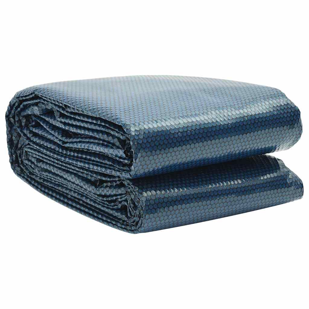 vidaXL Floating PE Solar Pool Film 400x200 cm Black and Blue