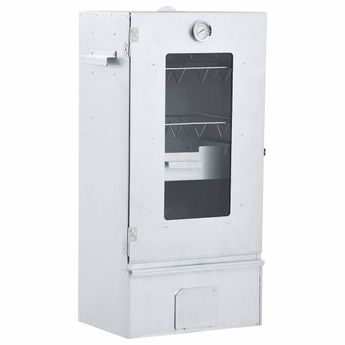 vidaXL BBQ Oven Smoker with 2.2 lb Wood Chips 17.5"x11.4"x32.7"