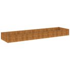 vidaXL Garden Raised Bed 387x100x36 cm Corten Steel