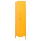 vidaXL Locker Cabinet Mustard Yellow 35x46x180 cm Steel