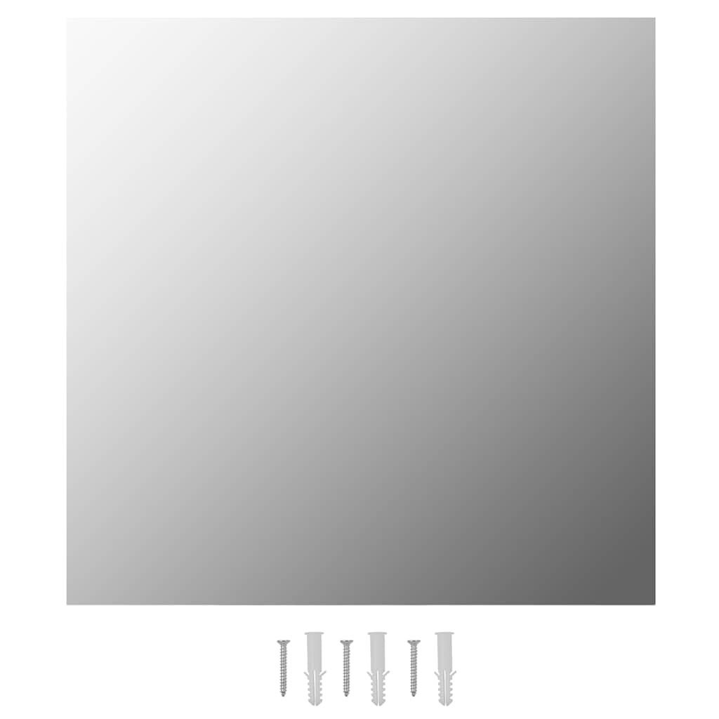 vidaXL Wall Mirror 23.6"x23.6" Square Glass