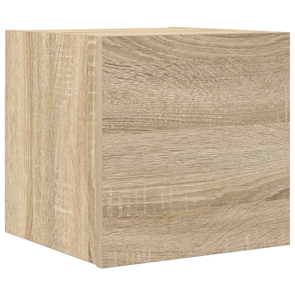 vidaXL Wall Mounted TV Cabinet Sonoma Oak 30.5x30x30 cm