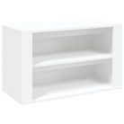 vidaXL Shoe Rack White 75x35x45 cm Engineered Wood
