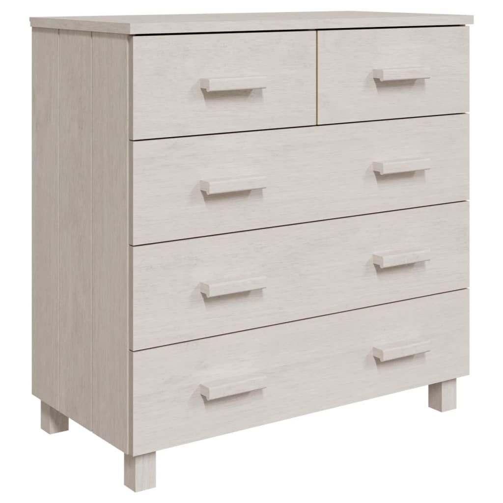 vidaXL Sideboard HAMAR White 31.1"x15.7"x31.5" Solid Wood Pine
