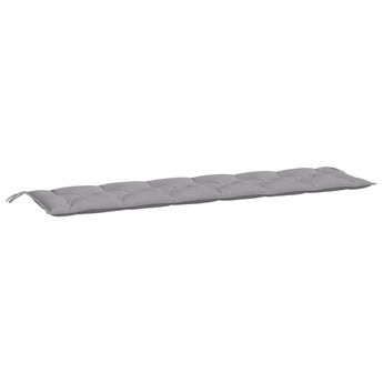 vidaXL Garden Bench Cushion Grey 200x50x7 cm Oxford Fabric