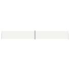vidaXL Retractable Side Awning Cream 160x1200 cm