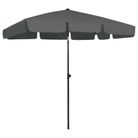 vidaXL Beach Parasol Anthracite 78.7"x49.2"