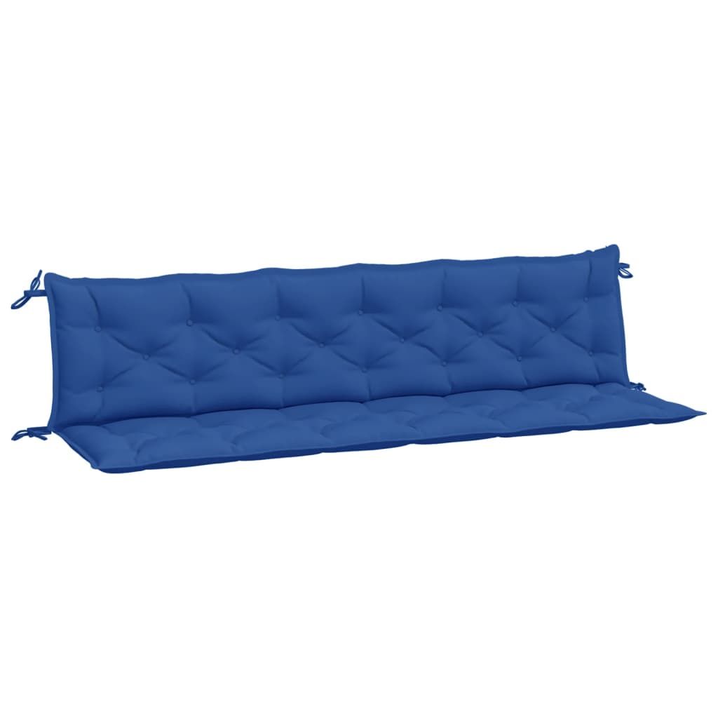 vidaXL Garden Bench Cushions 2pcs Blue 200x50x7cm Oxford Fabric