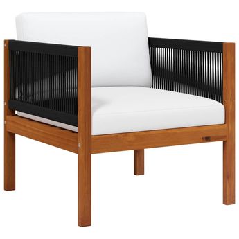 vidaXL Garden Chairs 2 pcs Solid Acacia Wood