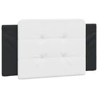 vidaXL Headboard Cushion "Zadar" Black and White 39.4" Faux Leather