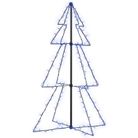 vidaXL Christmas Cone Tree 160 LEDs Indoor and Outdoor 3x4 ft