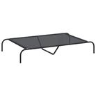 vidaXL Elevated Dog Bed Black 51.2"x31.5"x7.9" Textilene and Steel