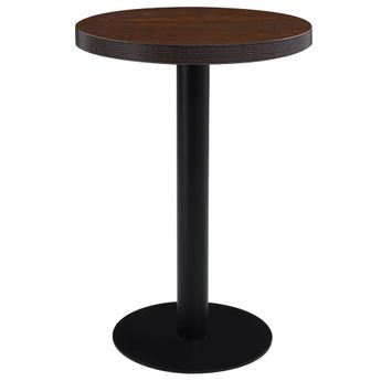 vidaXL Bistro Table Dark Brown 23.6" MDF