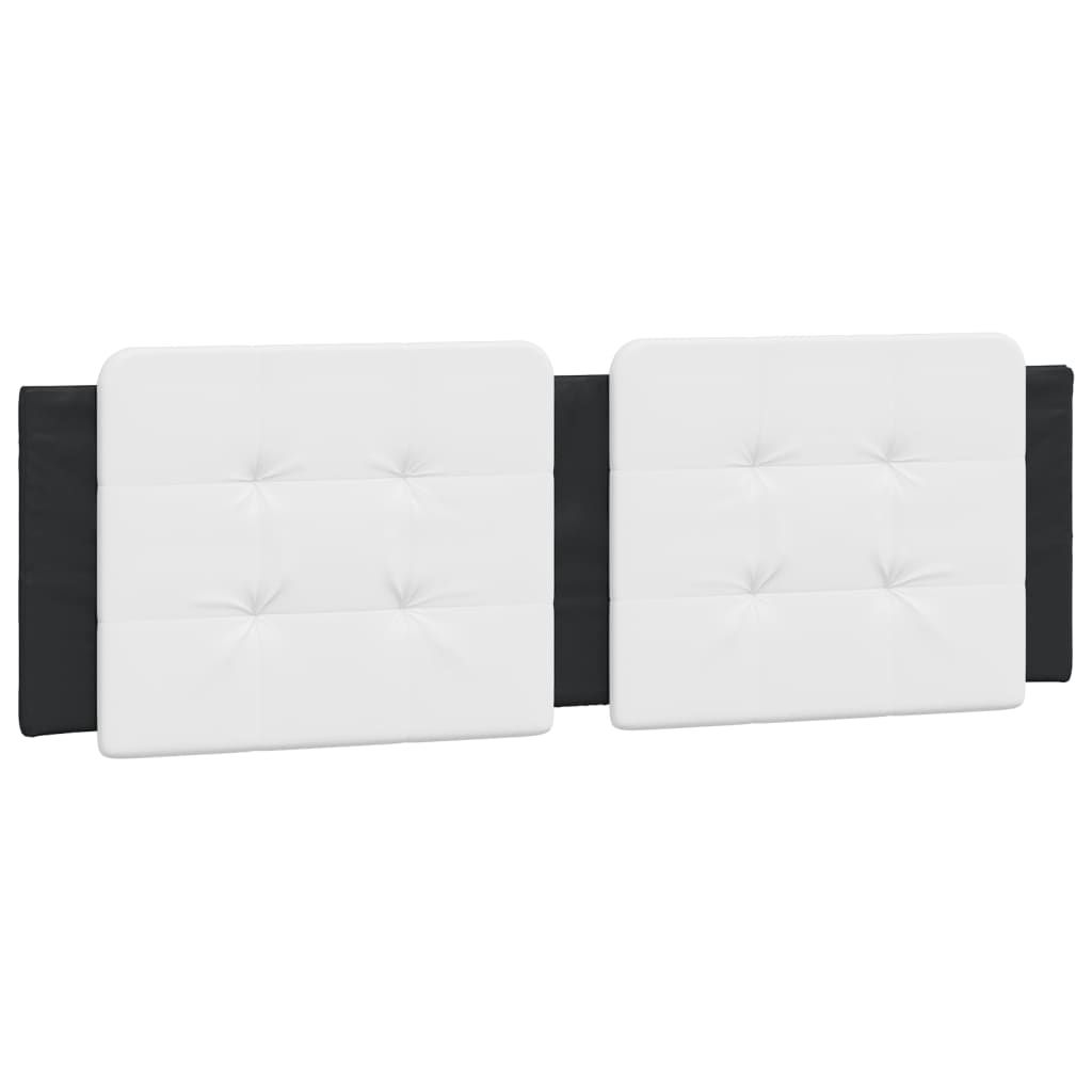vidaXL Headboard Cushion "Zadar" Black and White 60.2" Faux Leather