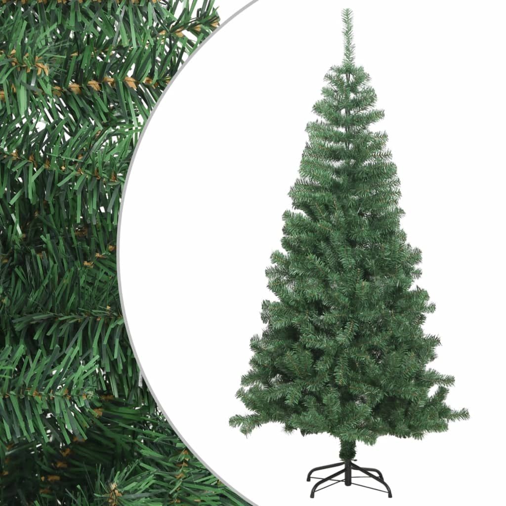 vidaXL Artificial Christmas Tree L 8 ft Green