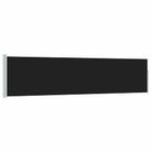 vidaXL Patio Retractable Side Awning 47.2"x196.9" Black