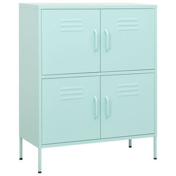 vidaXL Storage Cabinet Mint 31.5"x13.8"x40" Steel