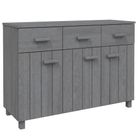 vidaXL Sideboard HAMAR Dark Gray 44.5"x15.7"x31.5" Solid Wood Pine
