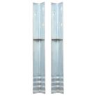 vidaXL L-shaped Ground Anchors 2 pcs Galvanized Steel 2"x2"x19.7"