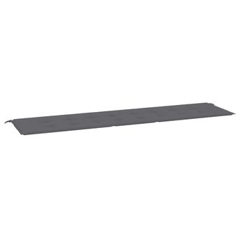 vidaXL Garden Bench Cushion Anthracite 78.7"x19.7"x1.6" Oxford Fabric