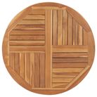 vidaXL Table Top Solid Teak Wood Round 1" 35.4"