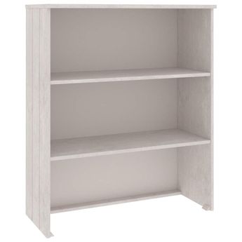 vidaXL Top for Highboard HAMAR White 85x35x100 cm Solid Wood Pine