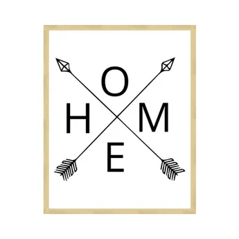 Rámovaný obraz Home, 40x50 cm