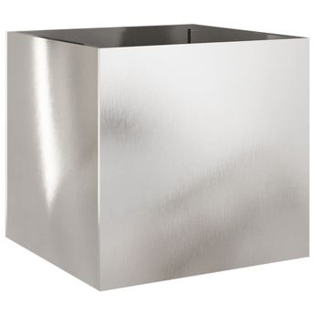 vidaXL Planter Silver 19.3"x18.5"x18.1" Stainless Steel