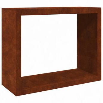 vidaXL Firewood Rack 39.4"x15.7"x31.5" Weathering Steel