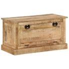 vidaXL Shoe Storage Bench 85x40x45 cm Solid Mango Wood