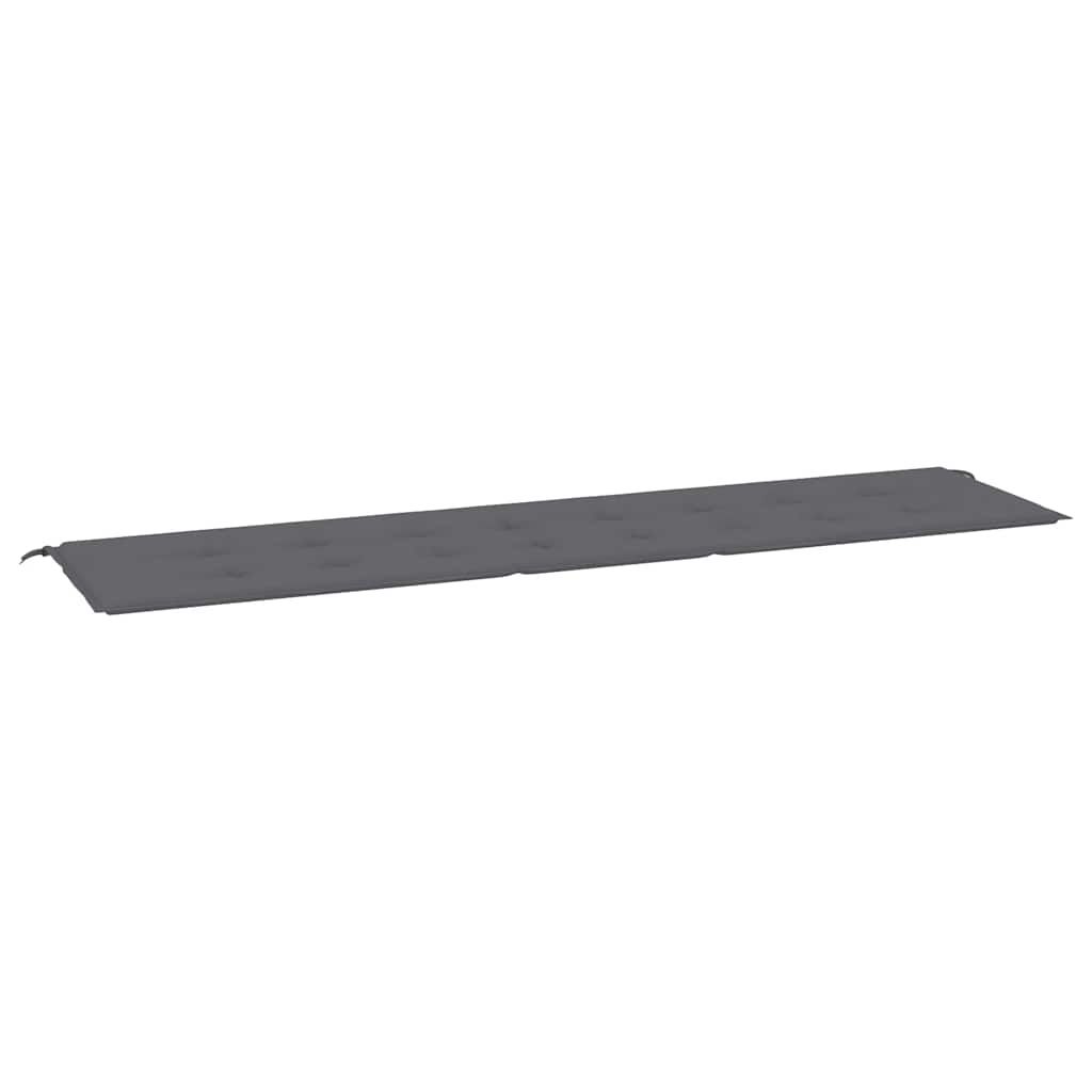 vidaXL Garden Bench Cushion Anthracite 78.7"x19.7"x1.6" Oxford Fabric