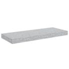 vidaXL Floating Wall Shelf Concrete Gray 23.6"x9.3"x1.5" MDF