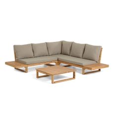 Set of garden furniture made of acacia wood Kave Home Flaviina