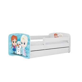Dětská postel Babydreams+Sz+M bílá 80x160 Zimní kamarádi
