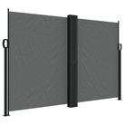 vidaXL Retractable Side Awning Anthracite 63"x393.7"