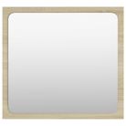 vidaXL Bathroom Mirror Sonoma Oak 15.7"x0.6"x14.6" Engineered Wood