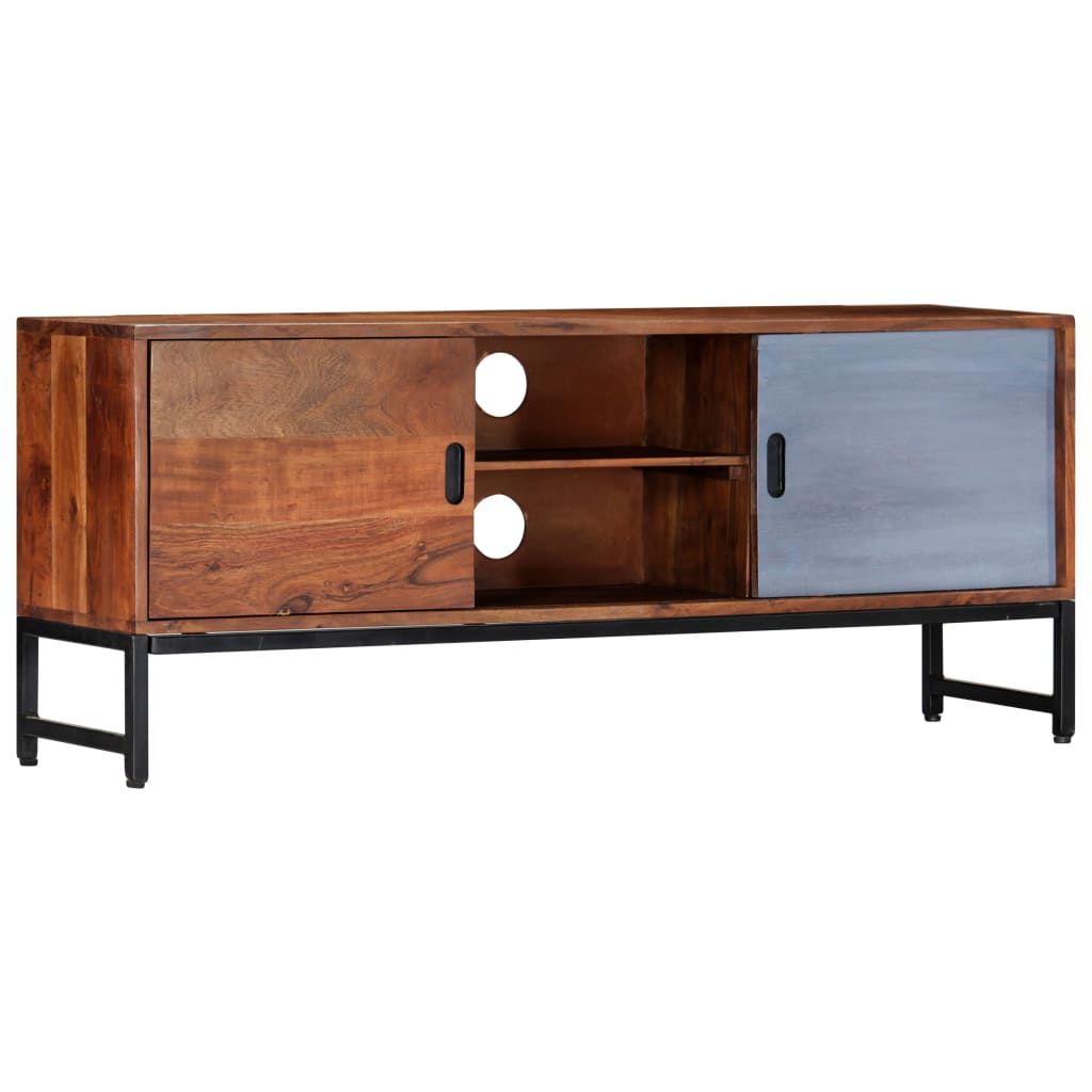 vidaXL TV Stand 47.2"x11.8"x19.3" Solid Wood Acacia