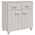 vidaXL Sideboard HAMAR White 31.1"x15.7"x31.5" Solid Wood Pine