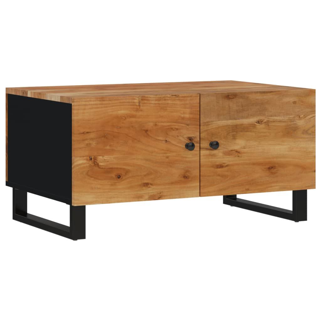 vidaXL Coffee Table 80x50x40 cm Solid Wood Acacia&Engineered Wood