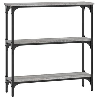 vidaXL Console Table Grey Sonoma 75x22.5x75 cm Engineered Wood