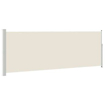 vidaXL Retractable Side Awning 160 x 500 cm Cream