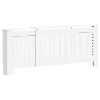 vidaXL MDF Radiator Cover White 80.7"