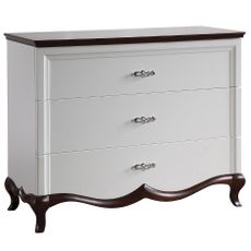 TARANKO Milano MI-K2SZ rustic chest of drawers white / walnut Milano