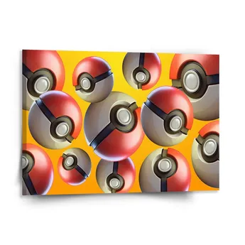 Sablio Obraz Pokemon ball Pattern - 150x110 cm