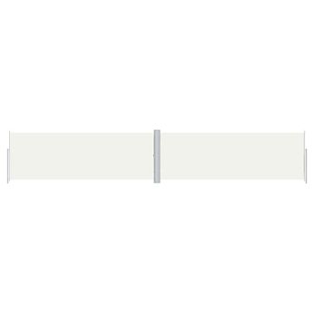 vidaXL Retractable Side Awning Cream 70.9"x393.7"
