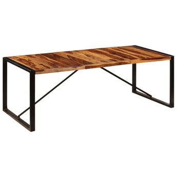 vidaXL Dining Table 86.6"x39.4"x29.5" Solid Acacia Wood