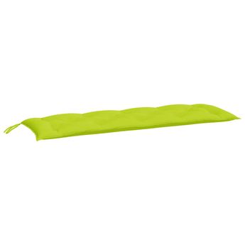 vidaXL Garden Bench Cushion Bright Green 59.1"x19.7"x2.8" Oxford Fabric
