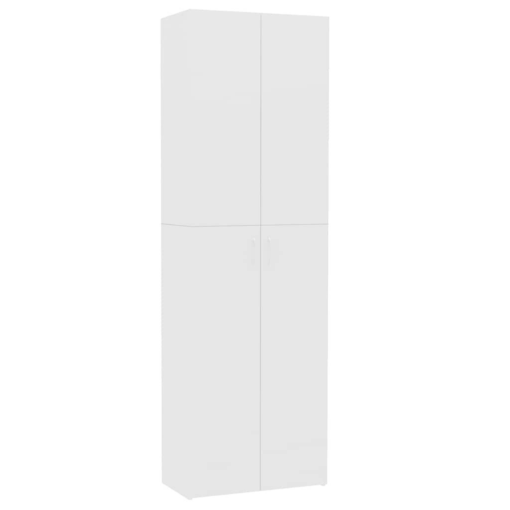 vidaXL Office Cabinet White 23.6x12.6x74.8" Engineered Wood